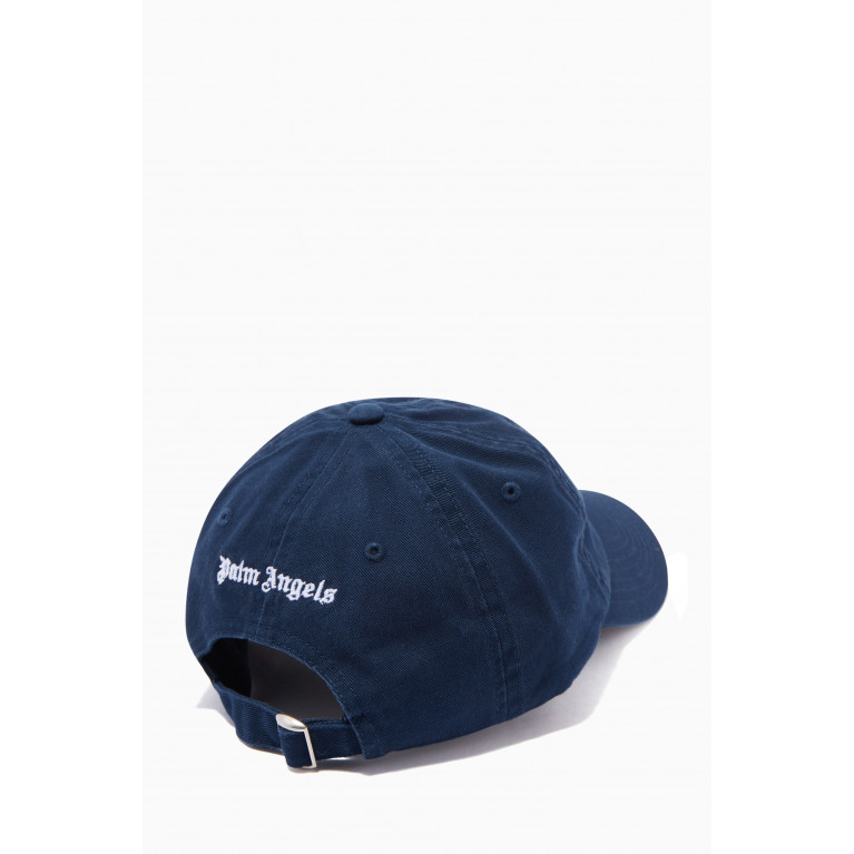 Palm Angels - Classic Embroidered Logo Cap in Cotton Blue