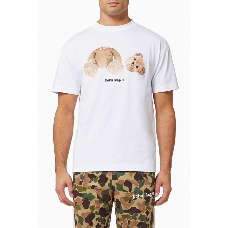 Palm Angels - Bear T-shirt in Cotton White