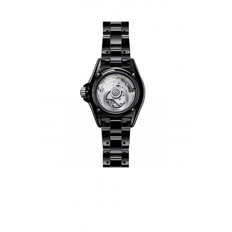 CHANEL - Black highly resistant ceramic and steel