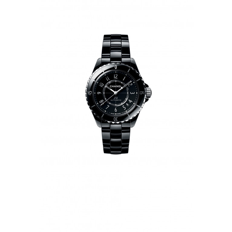 CHANEL - Black highly resistant ceramic and steel