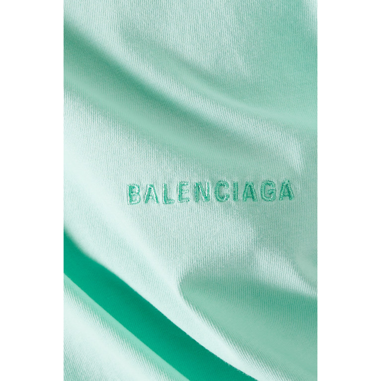 Balenciaga - Logo Medium Fit T-shirt in Organic Vintage Jersey