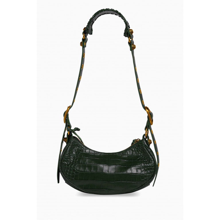 Balenciaga - Le Cagole XS Shoulder Bag in Crocodile Embossed Calfskin
