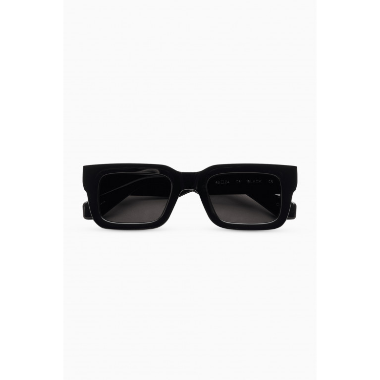Chimi - 05 Semi-rectangular Sunglasses Black