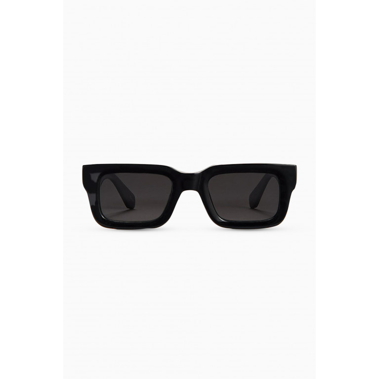 05 Semi-rectangular Sunglasses Black