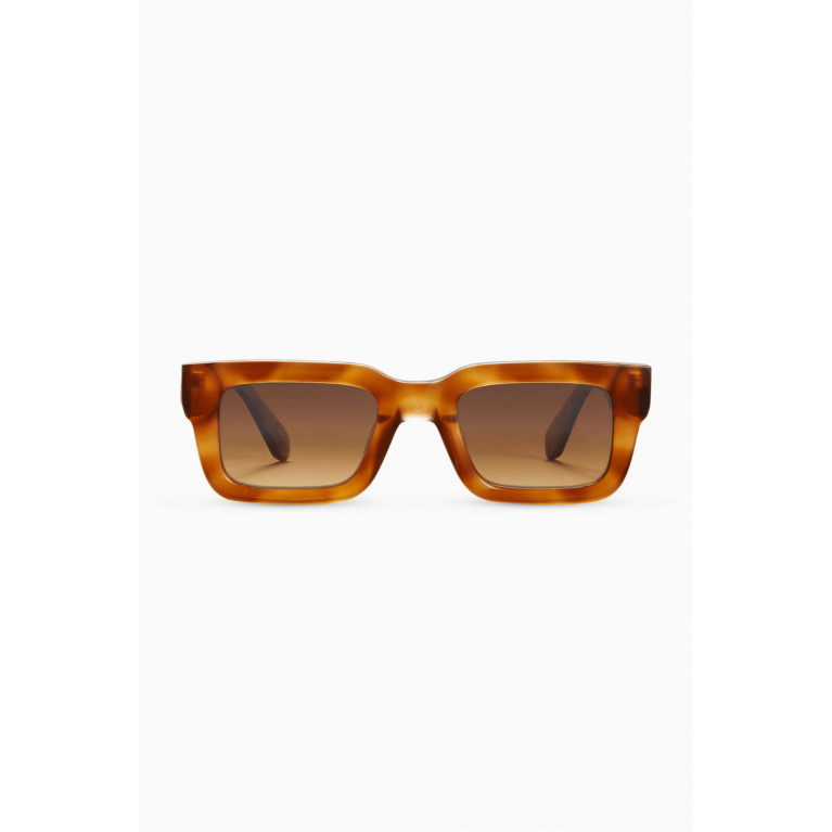 Chimi - 05 Semi-rectangular Sunglasses Brown
