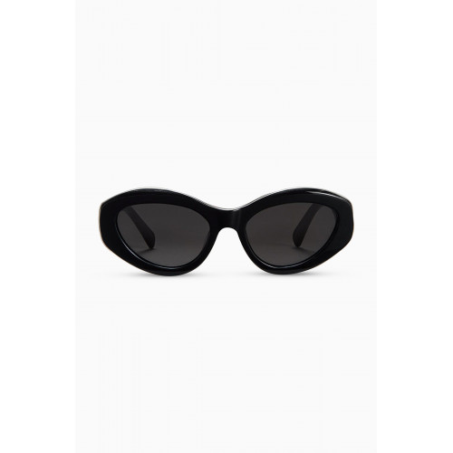 Chimi - 09 Oval Cat-eye Sunglasses Black