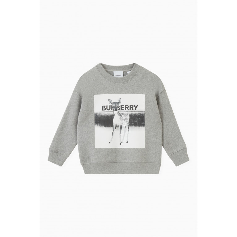 Burberry - Montage Print Sweatshirt in Loop-back Cotton