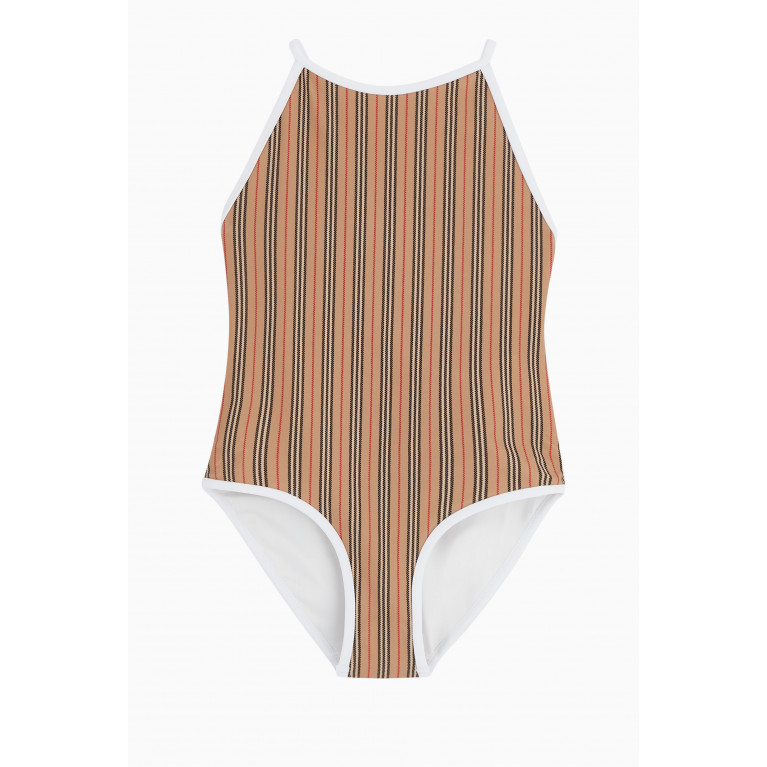 Burberry - Icon Stripe Swimsuit in Nylon