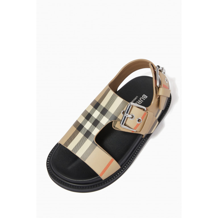 Burberry - Vintage Check Sandals in Leather