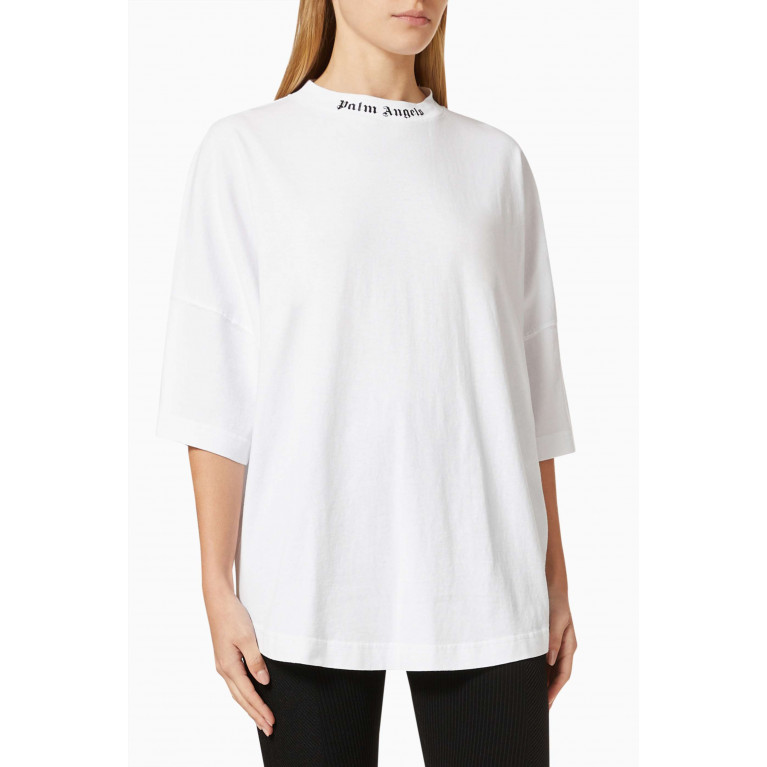 Palm Angels - Logo Oversized T-shirt in Cotton Jersey