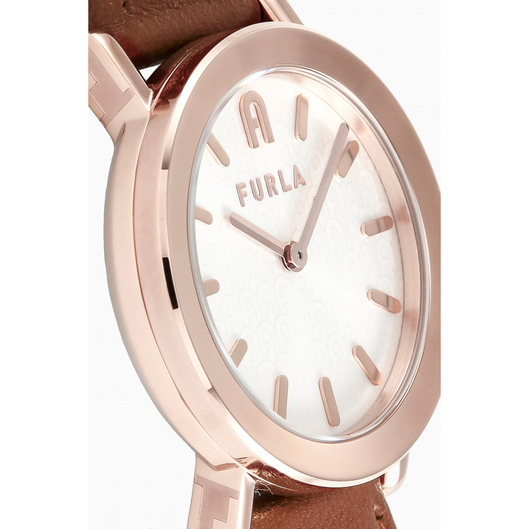 Furla - Furla - Minimal Shape Leather Quartz Watch, 32mm