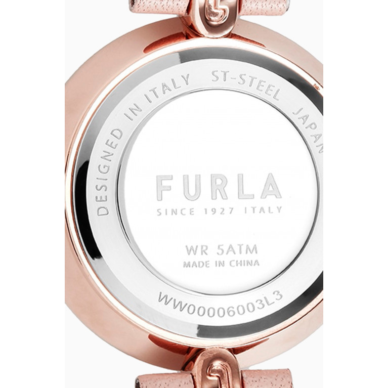 Furla - Furla - Logo Links Leather Quartz Watch, 28mm