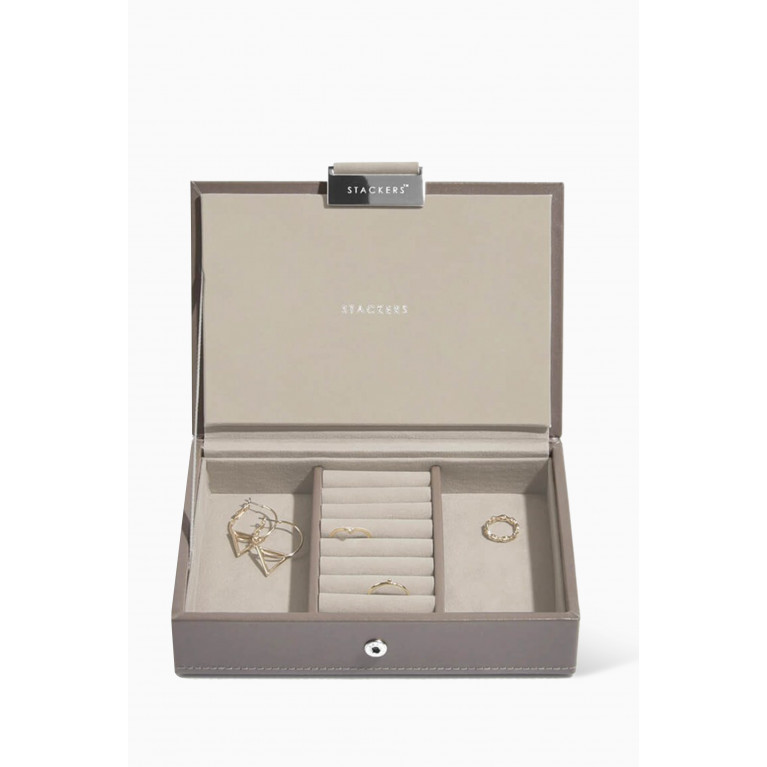 Stackers - Mini 2-layer Jewellery Box in Vegan Leather