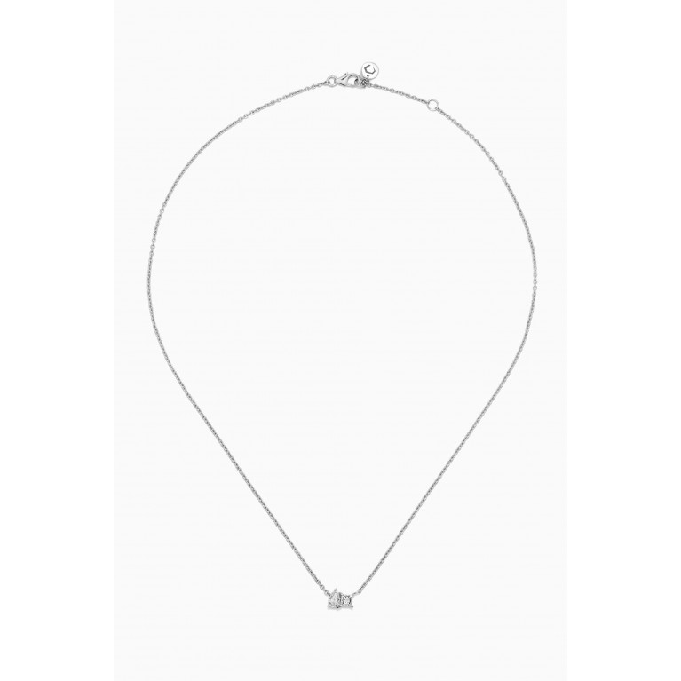 HIBA JABER - x Almasati Duo Sparkle Diamond Necklace in 18kt White Gold