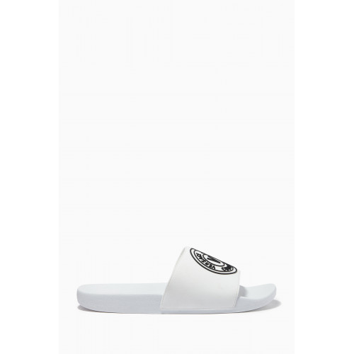 Versace Jeans Couture - V-Emblem Slides White