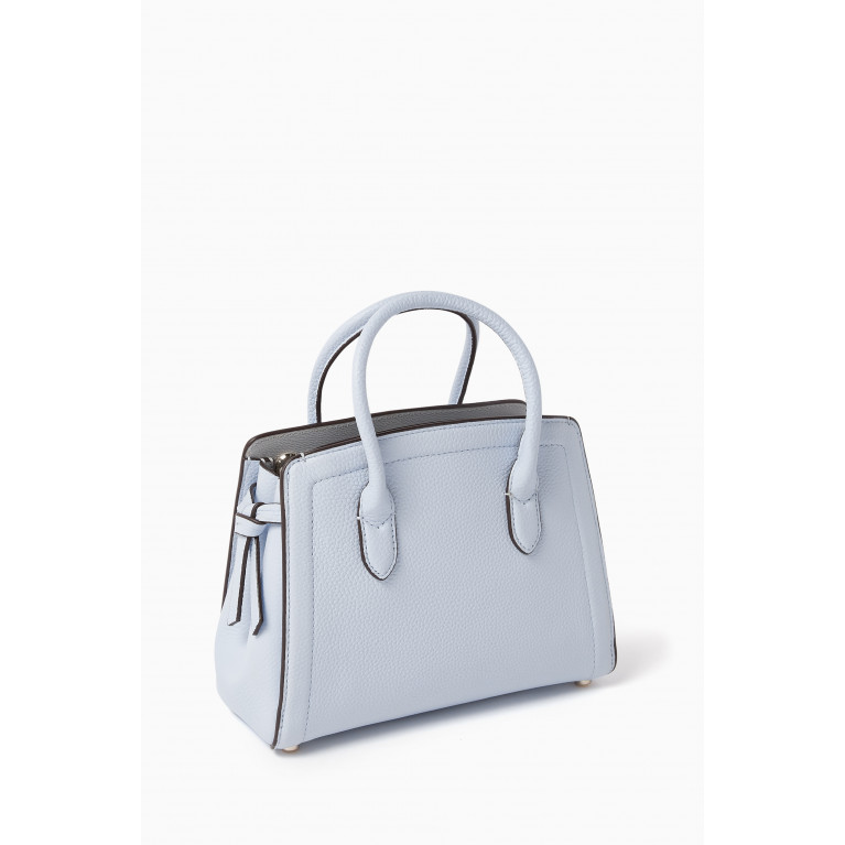 Kate Spade New York - Mini Knott Satchel Bag in Leather Blue