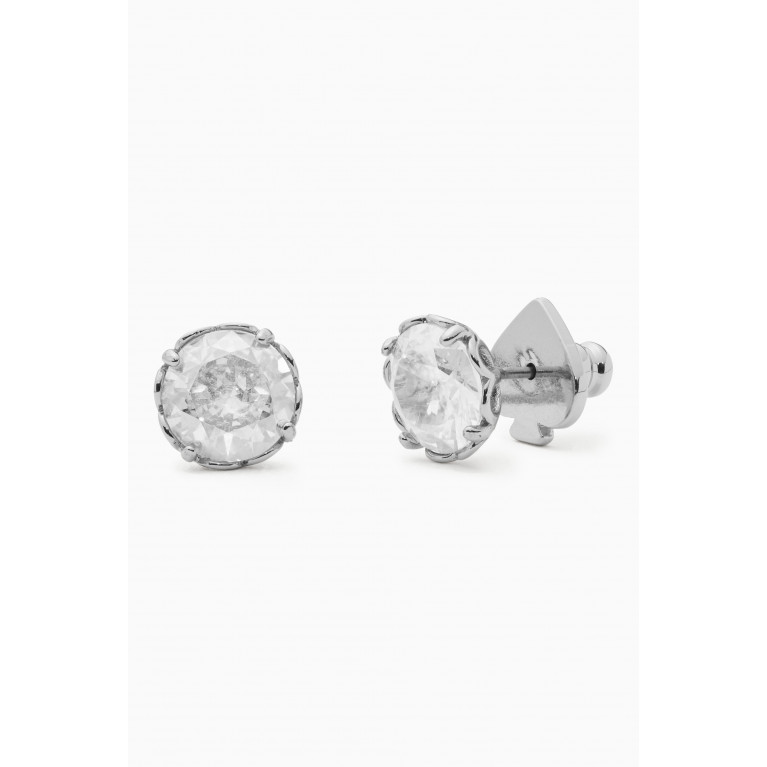 Kate Spade New York - That Sparkle Round Earrings in Metal Silver