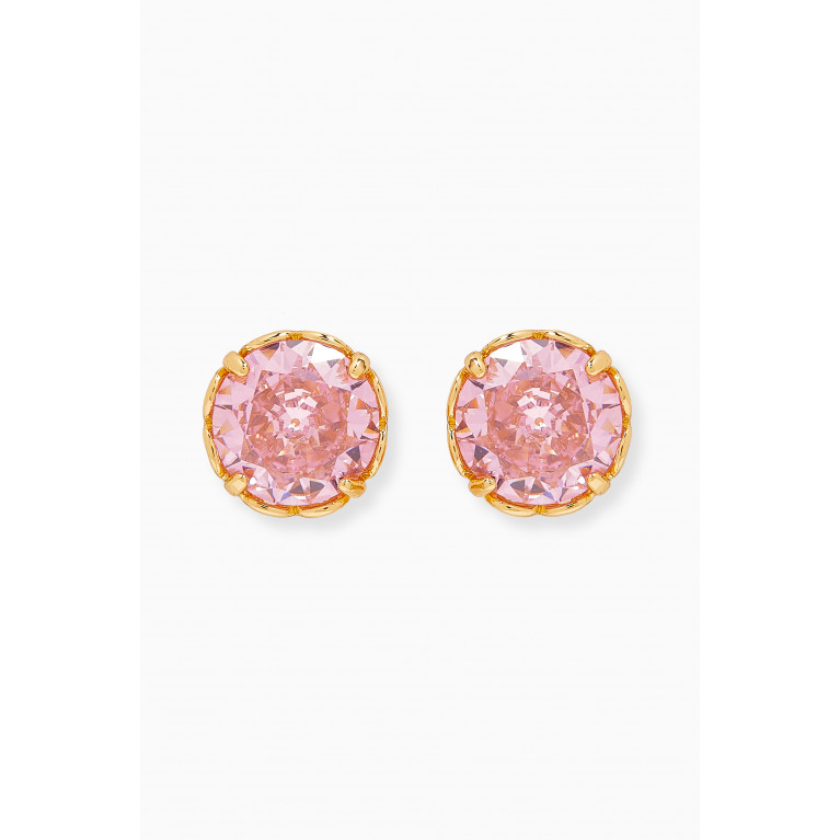 Kate Spade New York - That Sparkle Round Earrings in Metal Pink