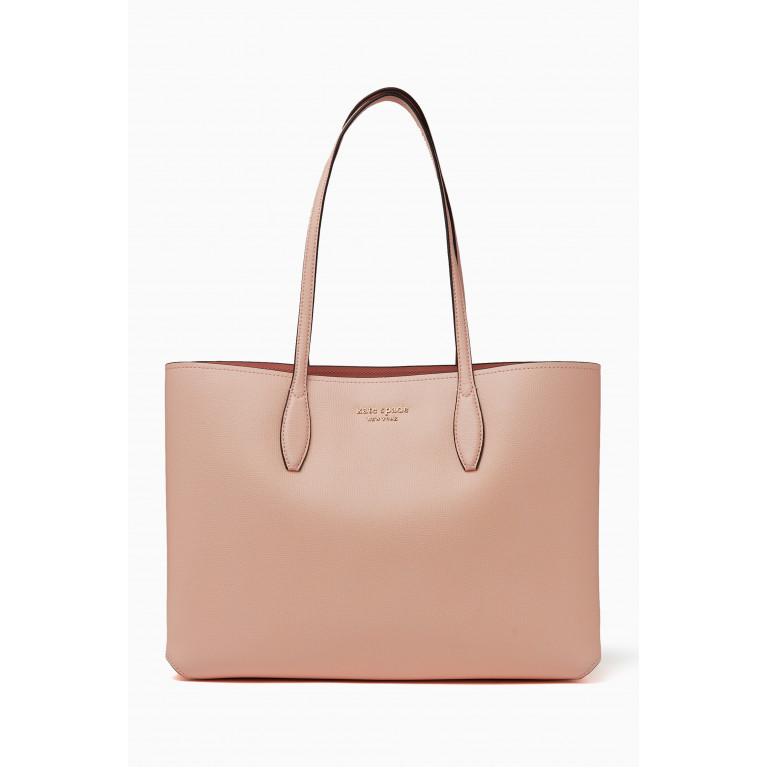 Kate Spade New York - All Day Tote Bag in Cross-grained Leather Pink