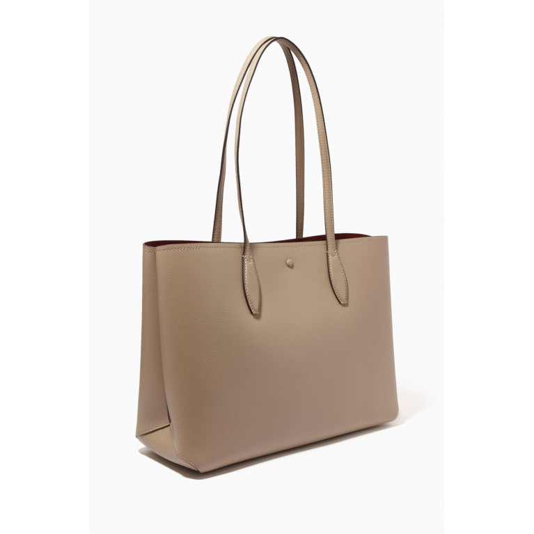 Kate Spade New York - All Day Tote Bag in Cross-grained Leather Neutral