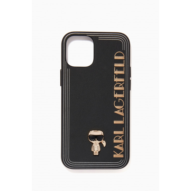 Karl Lagerfeld - K/Ikonik Karl Pin iPhone 12 Mini Case in PU