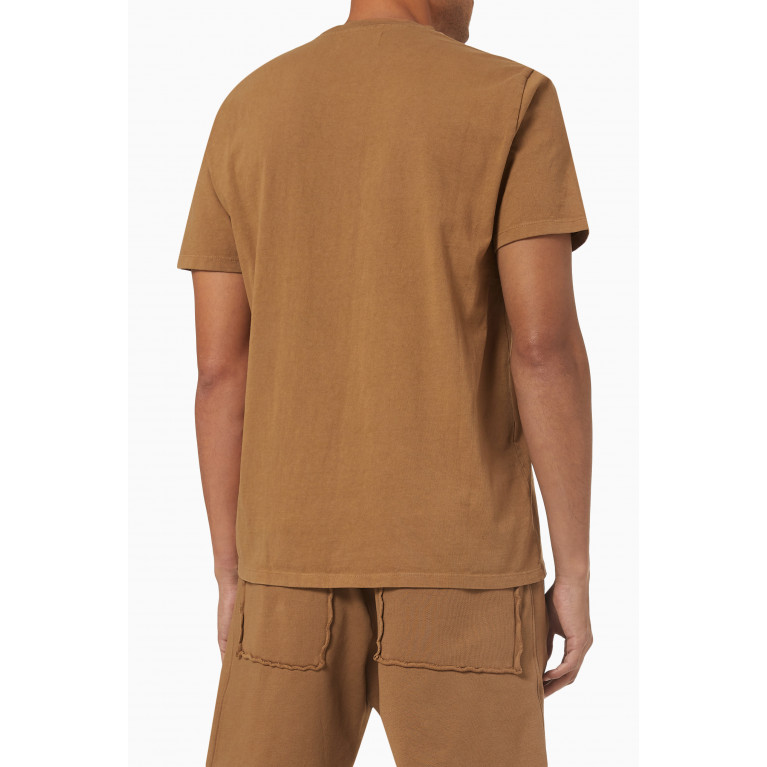Les Tien - Classic Pocket T-shirt in Cotton Jersey Orange