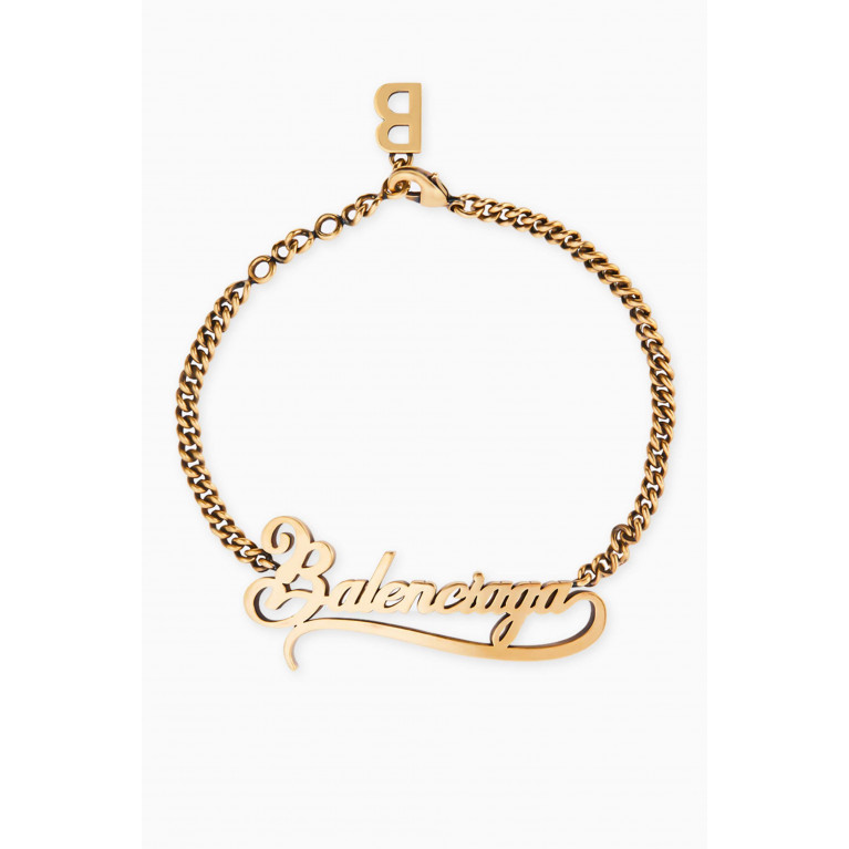 Balenciaga - Typo Valentine Bracelet in Brass