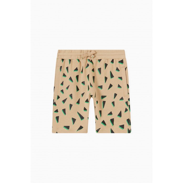 Stella McCartney - All-over Triangle Print Shorts in Cotton