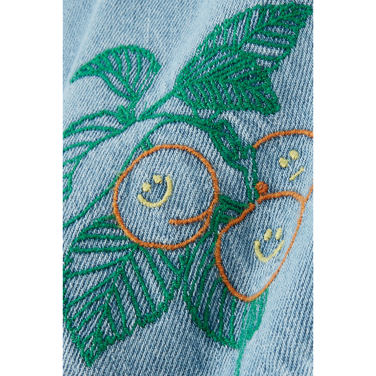 Stella McCartney - Botanical Embroidered Shorts in Sustainable Cotton