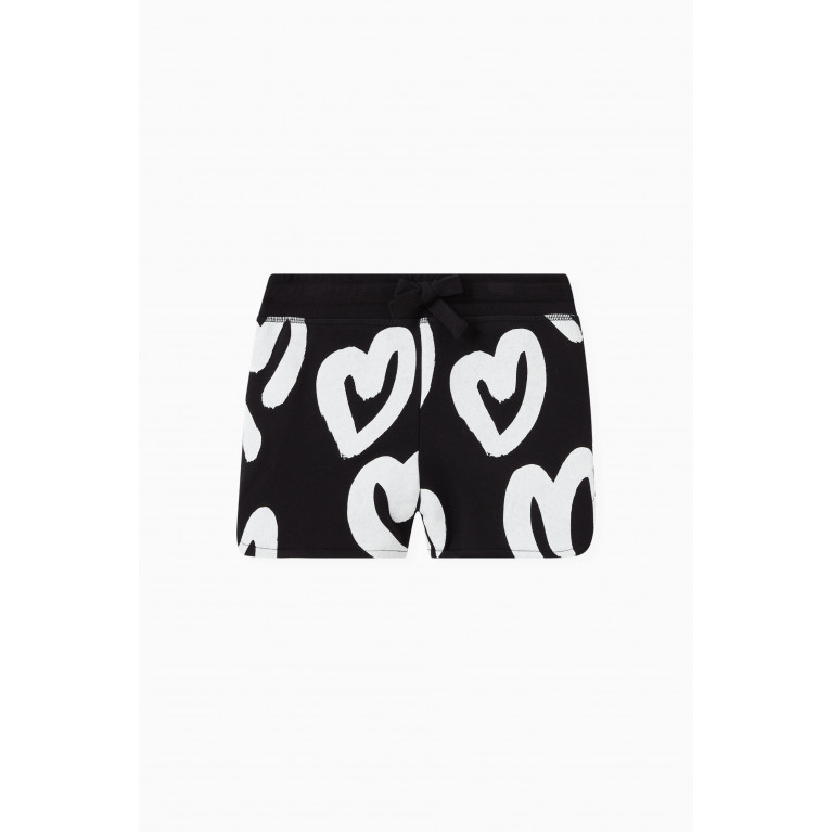 Stella McCartney - Heart Print Shorts in Cotton