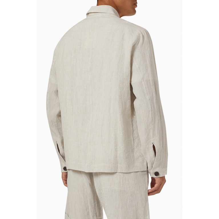 Marane - Lightweight Jacket in Linen Neutral