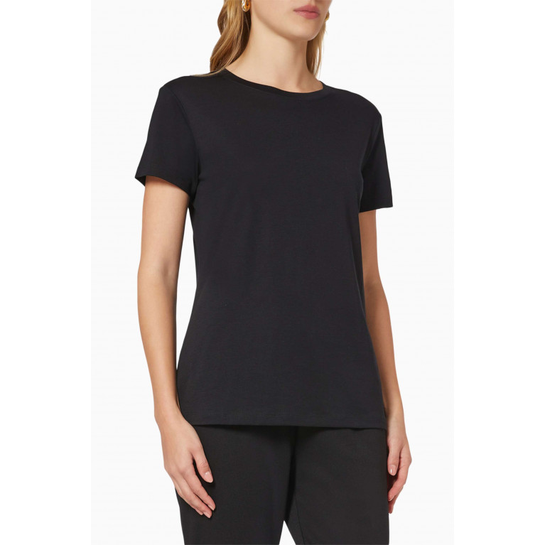Armani Exchange - Crewneck T-shirt in Cotton Black