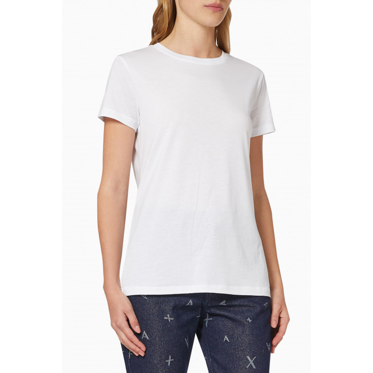 Armani Exchange - AX Classic T-shirt in Pima Cotton Jersey White