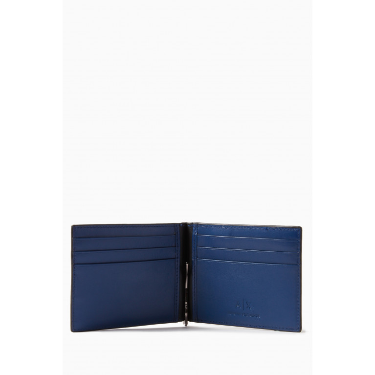 Armani - Repeat Logo Bifold Wallet in Bovine Leather
