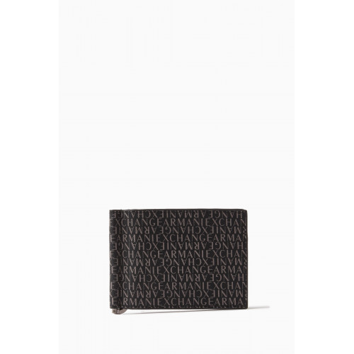 Armani - Repeat Logo Bifold Wallet in Bovine Leather