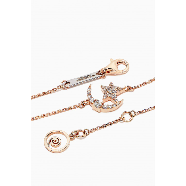 Bee Goddess - Star Light Diamond Bracelet in 14kt Rose Gold