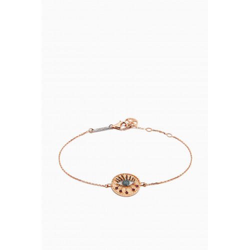 Bee Goddess - Eye Light Diamond Bracelet in 14kt Rose Gold