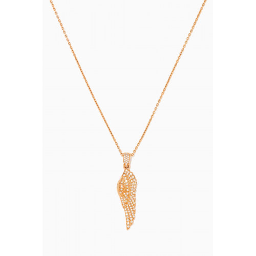Garrard - Wings Classic Small Pendant Necklace in 18kt Rose Gold