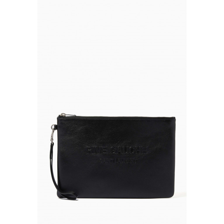 Saint Laurent - Rive Gauche Zip Pouch in Smooth Leather