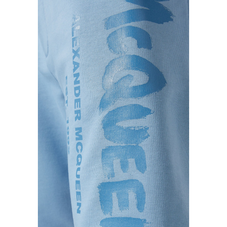 Alexander McQueen - Graffiti Logo Sweatshorts in Cotton