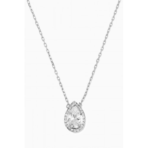 KHAILO SILVER - Drop Stone Necklace