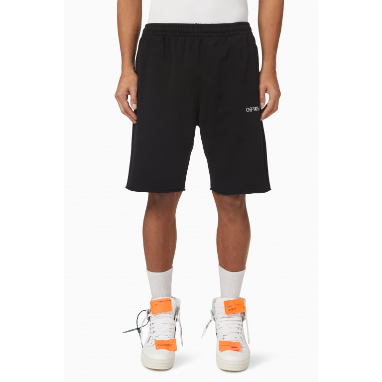 Off-White - Caravaggio Paint Sweatshorts in Cotton Terry