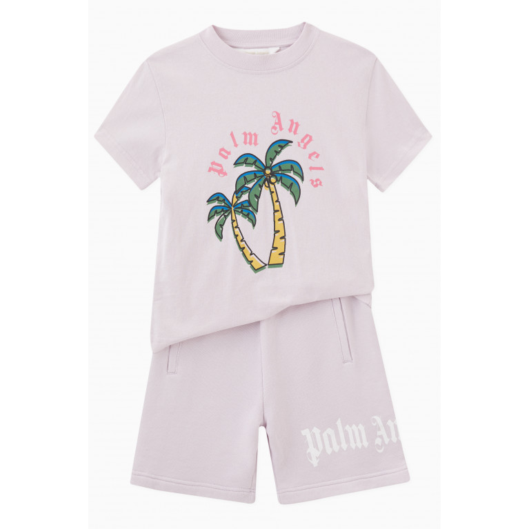 Palm Angels - Palm Trees Print T-shirt in Cotton