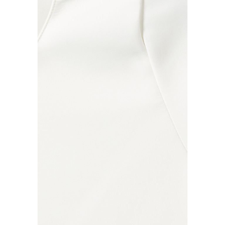 Good American - T-shirt Bodysuit in Scuba Fabric White