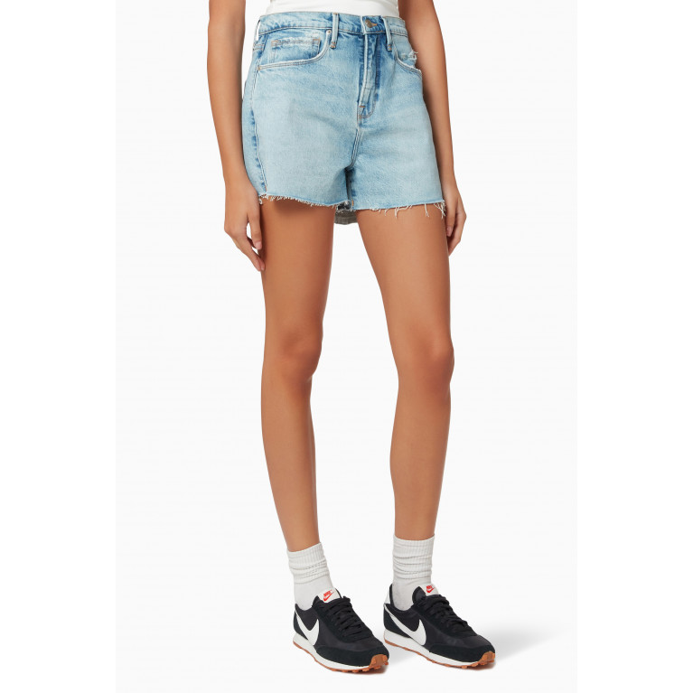 Good American - Good 90's Shorts in Cotton Blue