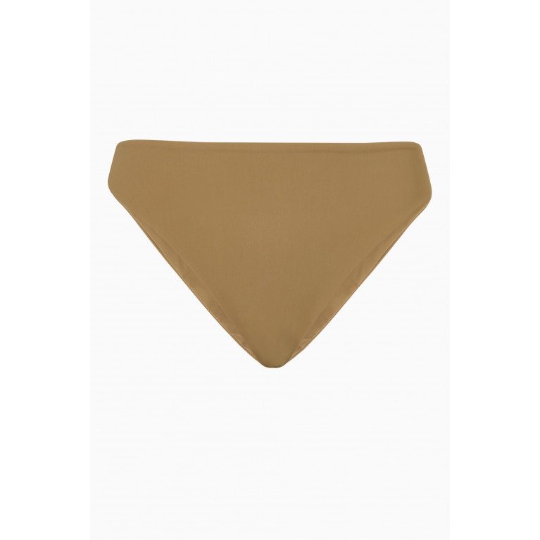 Anemos - Midi High-Cut Bikini Bottom Brown