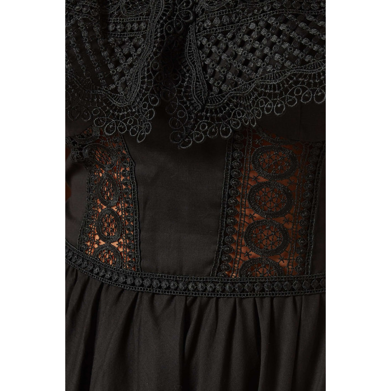 Charo Ruiz - Vaiana Dress in Cotton Black