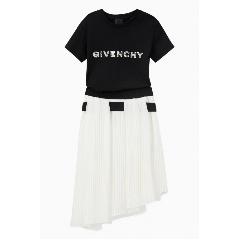 Givenchy - Asymmetric Pleated Skirt in Cotton