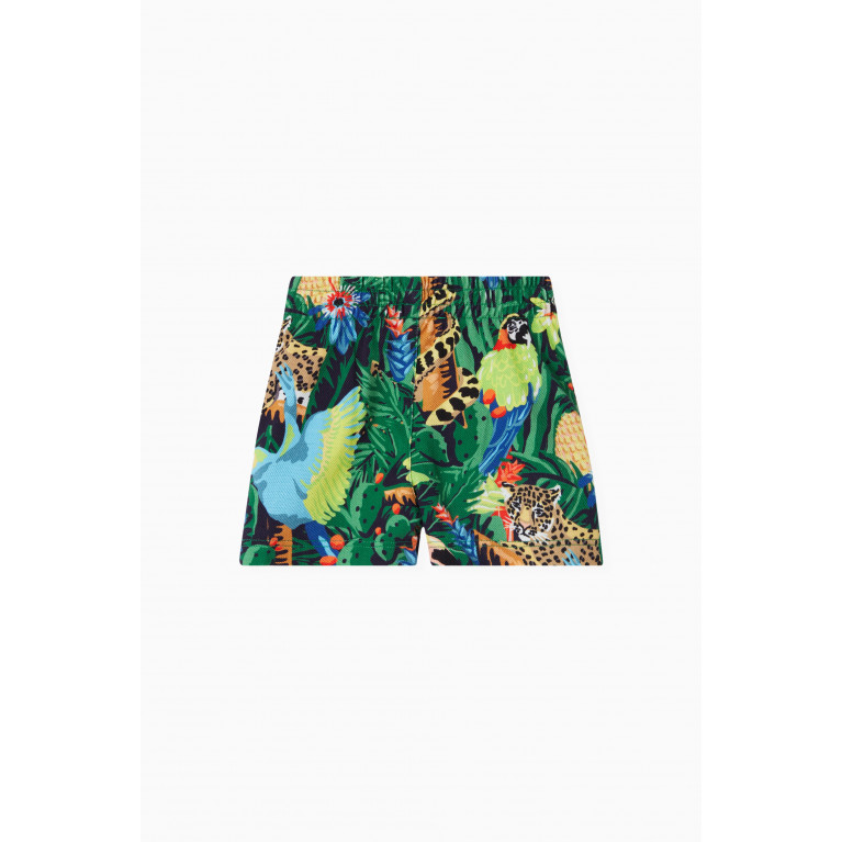 KENZO KIDS - Tropical Print Swimming Shorts