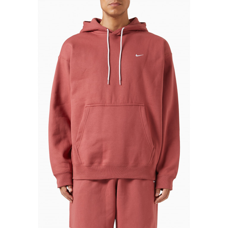 Nike - NikeLab Hoodie in Fleece Red